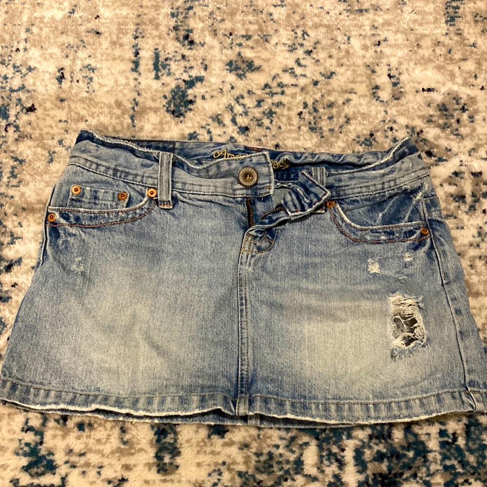 American Eagle mini denim skirt size 4